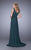 La Femme - 21624 Jewel Adorned A-line Evening Gown In Green