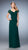 La Femme - 21690 Ruched V-Neck Sheath Dress In Green