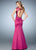 La Femme - 21926 Embellished Bateau Mermaid Dress In Pink