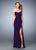 La Femme - 22002 Ruched Sweetheart Sheath Dress In Purple