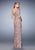 La Femme - 22039 Laced Sweetheart Column Dress In Purple