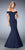 La Femme - 22149 Fitted Off Shoulder Mermaid Gown In Blue