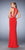 La Femme - Jersey V-neck Sheath Dress 22276 in Red