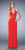 La Femme - Jersey V-neck Sheath Dress 22276 in Red