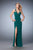 La Femme - 22284 Embellished V-neck Sheath Dress In Green