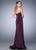La Femme - 22396 Embellished Semi-Sweetheart Sheath Dress In Purple