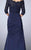 La Femme - 24926 Off-Shoulder Ruched Mermaid Gown In Blue