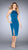 La Femme - 25083 Halter Neck Sheath Dress in Blue
