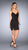 La Femme - 25127 Modified Sweetheart Sheath Dress in Black