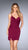 La Femme - 25127 Modified Sweetheart Sheath Dress in Red