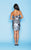 Lara Dresses - 31030 Animal Print Cutout Sheath Dress In Gray and Silver