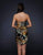 Lara Dresses - 31030 Animal Print Cutout Sheath Dress In Gold and Print
