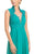Lara Dresses - 32536 Ruched Plunging Queen Anne Gown In Green