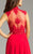 Lara Dresses - 32536 Ruched Plunging Queen Anne Gown In Red