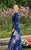 Lara Dresses - 32634 Detailed Sheer Floral Gown In Blue