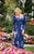 Lara Dresses - 32634 Detailed Sheer Floral Gown In Blue