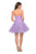 La Femme - 27517 Sequined Strapless A-Line Cocktail Dress In Purple