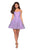 La Femme - 27517 Sequined Strapless A-Line Cocktail Dress In Purple
