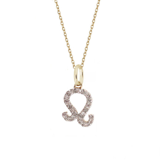 Rachael Ryen -  Leo Diamond Zodiac Charm Necklace