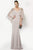 Alyce Paris Embellished V-neck Sheath Dress 27170 in Silver