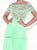 Tarik Ediz - 90469 Scalloped Illusion Lace Pleated Dress In Green