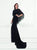 Tarik Ediz - 92749 Beaded Bateau Sheath Dress In Black