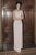 Tarik Ediz - 92754 Bejeweled Column Dress In Pink