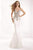 Tarik Ediz - 93029 Artisan Beaded Illusion Gown In White