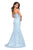 La Femme - 26975 Strapless Floral Jacquard Trumpet Gown