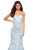 La Femme - 27286 Sweetheart Jacquard Mermaid Dress With Train In Blue