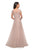La Femme - 26893 Embroidered Lace Bateau A-line Dress