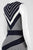 Linea Domani - 9731 Sleeveless Graphic Stripe Maxi Dress in Blue and White