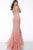 Jovani - 61005 Strapless Embellished Long Trumpet Dress In Pink