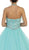 Jewel-Encrusted Halter Neck Ball Gown