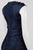 London Times - L2346M Shimmer Shutter Column Dress in Blue