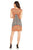 London Times - T2826M Cap Sleeve Ponte Sheath Dress in Black and Orange