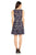 London Times - L2337M Floral Lace Bateau Dress in Blue