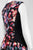 London Times - T1548M Floral Paneled A-Line Dress in Floral and Black