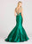 Ellie Wilde - EW118084 Sleeveless Plunging Sweetheart Mermaid Gown In Green