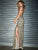 Lush by Jasz Couture - Sequined Strappy Sheath Gown  1321 in Neutral