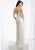 Lush by Jasz Couture - Beaded V-Neck Gown 1356 in White