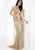 Lush by Jasz Couture - Two-Piece Embellished Gown 1362 in Gold