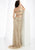 Lush by Jasz Couture - Two-Piece Embellished Gown 1362 in Gold