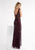 Lush by Jasz Couture - Sleeveless Sequined Gown 1366 in Red