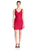 Adrianna Papell - Floral Lace V-Neck Sleeveless Dress 41895500 in Red