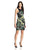 Adrianna Papell - 16PD77170 Printed Halter Sheath Cocktail Dress In Black and Green
