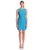 Adrianna Papell - Bateau Neck Lace Sheath Dress 41871750 in Blue