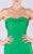 MNM COUTURE - M0002 Strapless Folded Sweetheart Crepe Mermaid Dress In Green