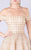 MNM COUTURE - M0057 Lattice Beaded Off Shoulder Gown In Gold