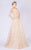 MNM COUTURE - M0057 Lattice Beaded Off Shoulder Gown In Gold